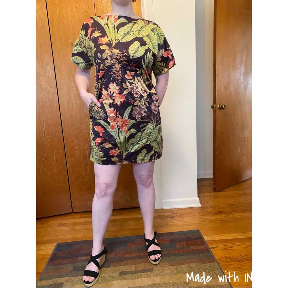 Suede mini-dress